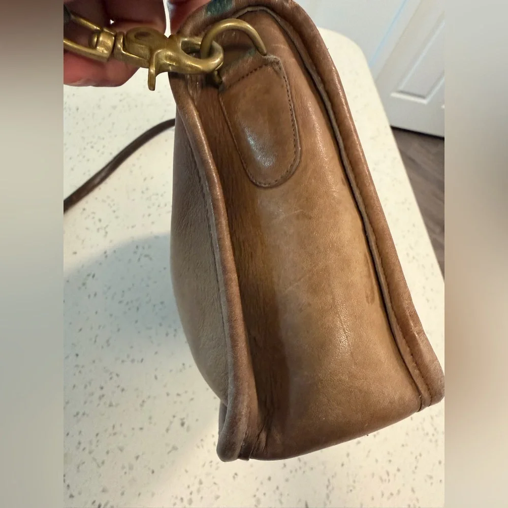 Vintage Coach Leather Bag Brown – Made in USA - Picture 13 of 16